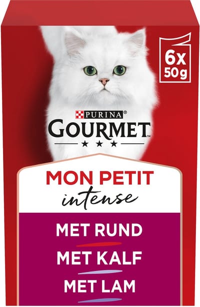 Gourmet Mon Petit - Maaltijdzakje - Tonijn, Zalm en Forel - 12 x 50
