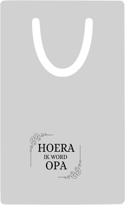 Hacebo® - hoera ik word opa metalen boekenlegger - Opa - iemand die opa wordt - opa cadeautjes - cadeau - kado - geschenk Bladwijzer boekenleggers - 7.6 cm x 5cm