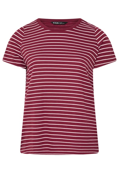 Yours Rood Gestreept Tshirt Size 38