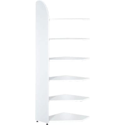 Open kast Dante®, open hoekkast bouwdeel, H 2250 x B 600 mm, zonder achterwand, wit