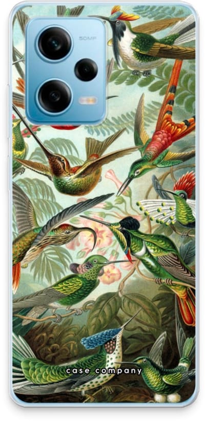 Case Company® - Hoesje geschikt voor Xiaomi Redmi Note 12 Pro 5G hoesje - Haeckel Trochilidae - Soft Cover Telefoonhoesje - Bescherming aan alle Kanten en Schermrand