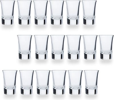 Cosy & Trendy Shotglazen - 18x stuks - glas - 35 ml - Shotjes - Shotglas - borrelglazen