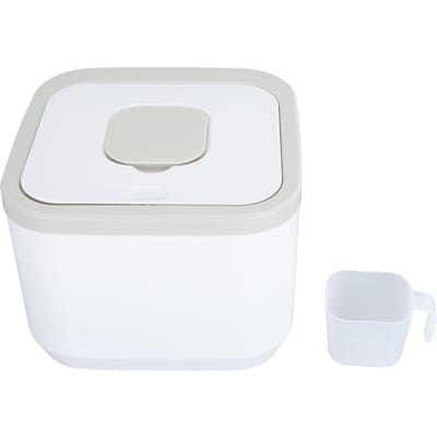 Rijstcontainer Luchtdicht Grote Capaciteit Stapelbare Rijstopbergdoos met Deksel voor Bloem Suiker Granen 5kg/11.0lb white