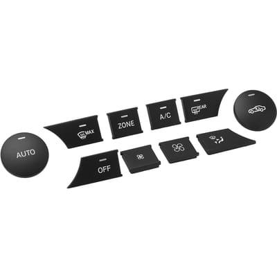 Airconditioneringsknop Luchtvolume Aanpassingsknop Vervanging voor Mercedes Benz W204 CLS Mat black