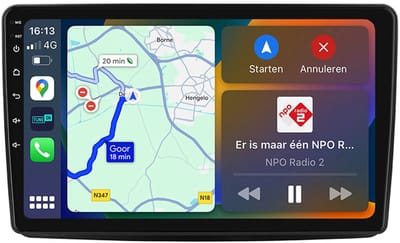 BG4U - Android Navigatie Radio geschikt voor Fiat Panda 2003-2012 met Draadloze Apple Carplay en Android Auto Draadloos