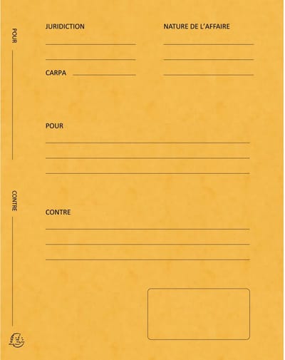 Exacompta 5x Pak van 25 pleidooimappen Voor/tegen versterkt karton 25x32cm - Geassorteerd - 220118E