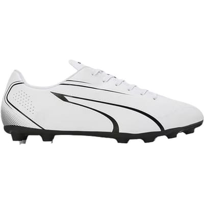 Puma Heren Vitoria FG/AG Voetbalschoenen (Wit/zwart)