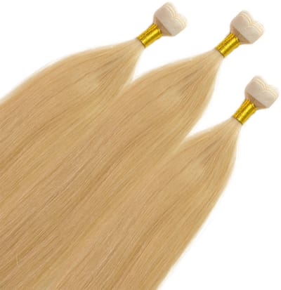 hair2heart Premium Mini Tape Extensions Echt haar - 12 tapes 40 cm 9/0 lichtblond