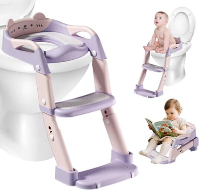 Kinder WC Trainer - Potje Zitting - Zindelijkheidstraining - Verstelbare Hoogte - 18 x 5 x 2.5 cm - Roze