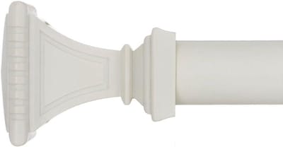 Behandelingsraamgordijnroede - Gordijnroede venster - Gordijnen ophangen - Telescopisch ontwerp - 28 tot 122 cm - Wit