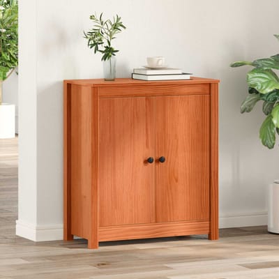 vidaXL - Dressoir - Wasbruin - 70 - x - 35 - x - 80 - cm - Massief - grenenhout