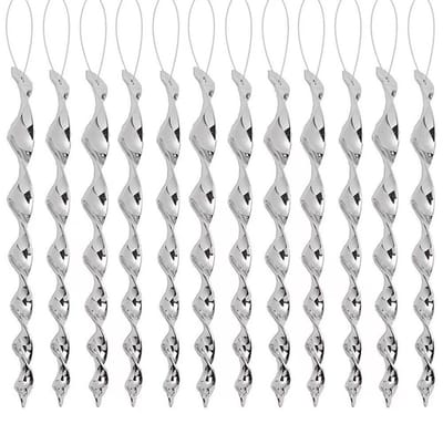12-delige vogelweringsset – Reflecterende vogelafweermiddelen voor buiten – Vogelverjagers – Duivenverjagers – Reflecterende staven – Voor balkons en tuinen - 30cm – PS-materiaal – Zilver