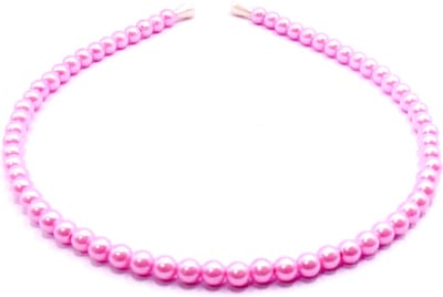 Diadeem met parels roze