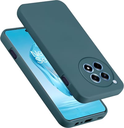 Cadorabo Hoesje geschikt voor OnePlus 12R in LIQUID GROEN - Beschermhoes gemaakt van flexibel TPU silicone Case Cover