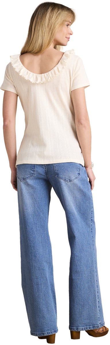 Envie de fraise Zwangerschaps-T-shirt in gebreid katoen ENVIE DE FRAISE met lage rug