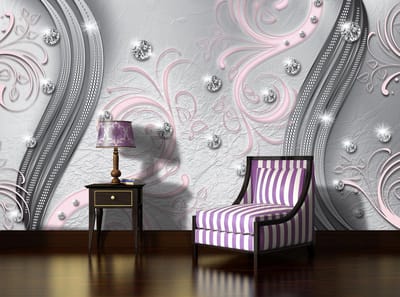 Pattern Abstract Ornament Leaves Photo Wallcovering