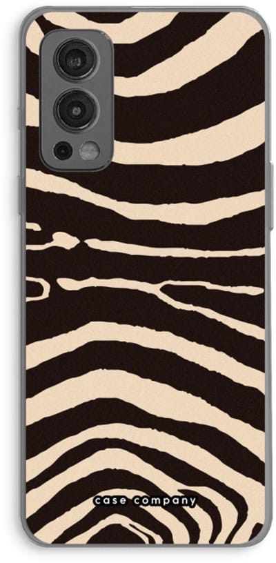 Case Company® - Hoesje geschikt voor OnePlus Nord 2 5G hoesje - Arizona Zebra - Soft Cover Telefoonhoesje - Bescherming aan alle Kanten en Schermrand