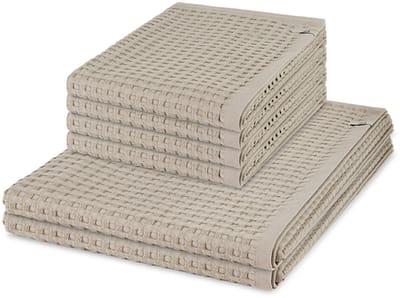 Möve Sonstiges 4 X handdoek 2 X douchehanddoek - in set 6 pack Piquee
