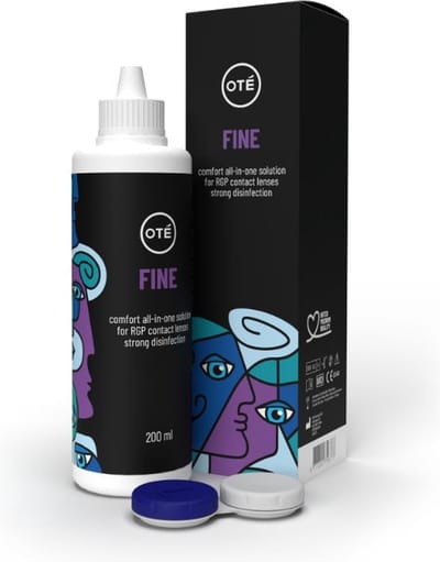 Oté Fine Alles-in-één lenzenvloeistof voor harde/vormstabiele contactlenzen - 200 ml - lenzenvloeistof