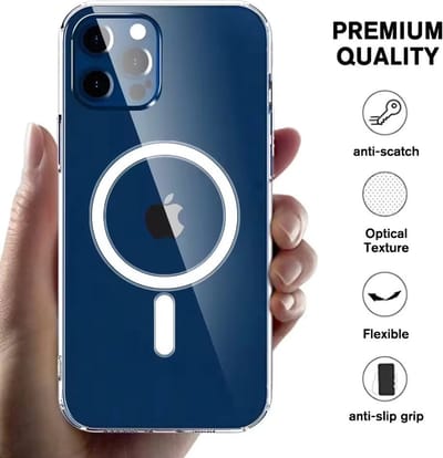 Techgrip - Hoesje geschikt voor iPhone 14Pro Transparant Magsafe Compatible
