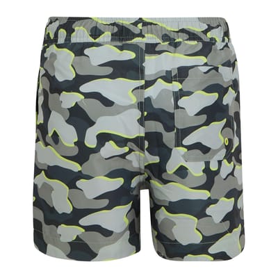 Regatta Skander Camo Zwemshort Kinderen/Kinderen (Donkere storm)