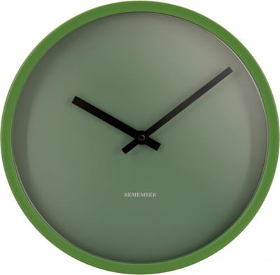 Remember Wall Clock - Forest Green