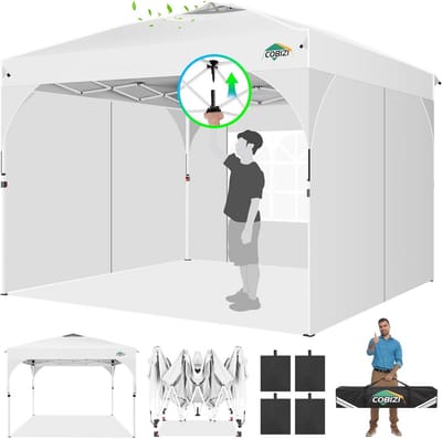 Grote Pop-up Partytent 3x3m met Zijwanden - Waterdicht en Stabiel Pavilion