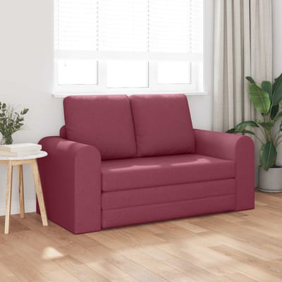vidaXL - Slaapbank - Wijnrood - 148 - x - 71 - x - 83 - cm - Stof