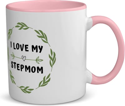 Akyol - i love my stepmom koffiemok - theemok - roze - Mama - liefste stiefmoeder - moeder cadeautjes - moederdag - verjaardag - geschenk - kado - 350 ML inhoud