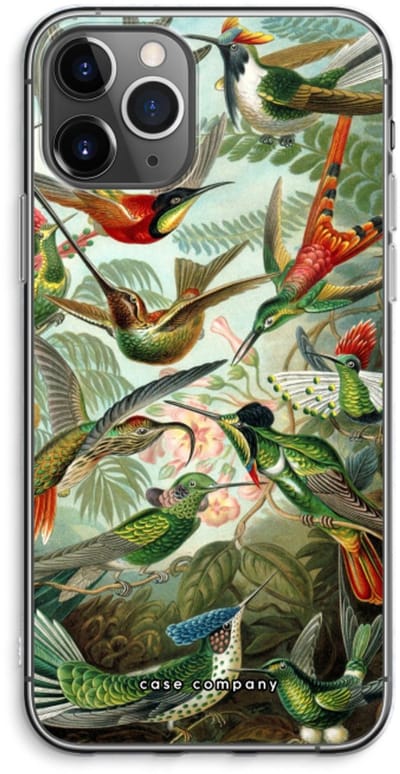 Case Company® - Hoesje geschikt voor iPhone 11 Pro Max hoesje - Haeckel Trochilidae - Soft Cover Telefoonhoesje - Bescherming aan alle Kanten en Schermrand