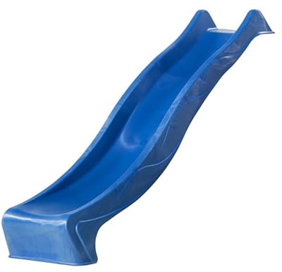 Speelgoeds glijbaan - Tuin glijbaan - Buiten spelen - Met wateraansluiting - 228 cm lang - Blauw