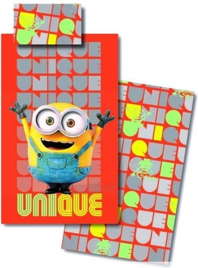 Minions Unique - Dekbedovertrek - 140x200 - Oranje