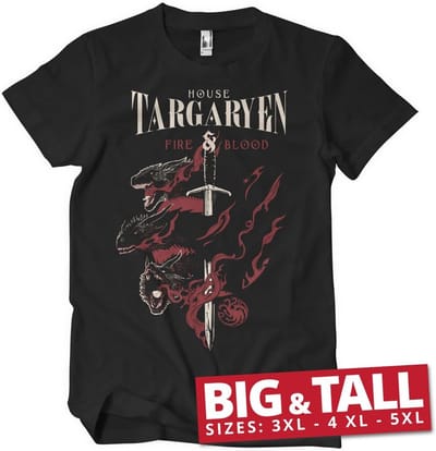 Game of Thrones T-shirt House Targaryen T-shirt WB-1-GOT004-H38-4
