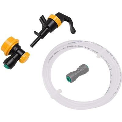 Ball Lock Bierleiding Montagekit 1/4 Inch Vloeistofleiding met Tapkraan Adapter voor BBQ's Stranduitjes Festivals Buiten white