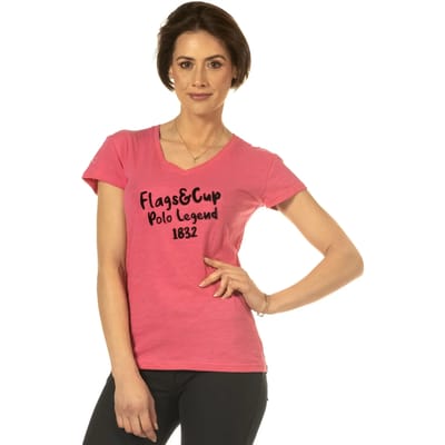 Dames-T-shirt Flags&Cup Rafaela
