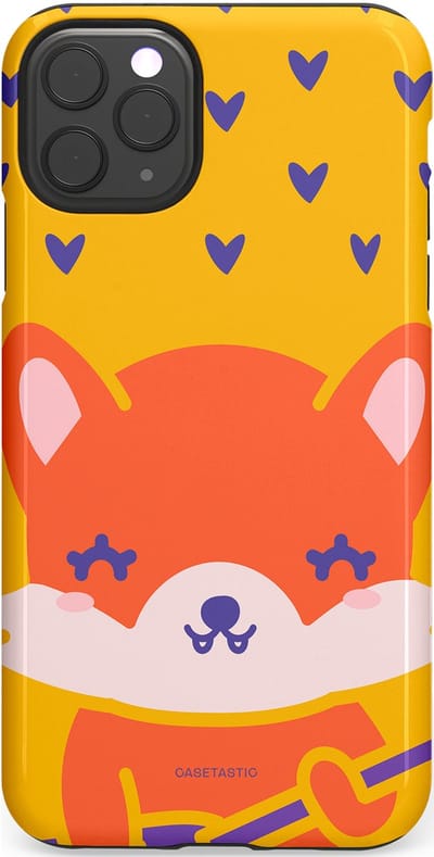 Casetastic Hoesje Geschikt voor Apple iPhone 11 Pro Max - Stijlvolle Beschermende Duo-layer Case - Vossen beat