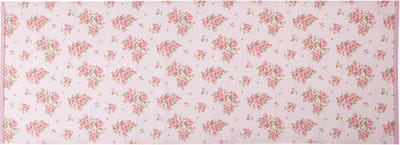 Clayre & Eef Tafelloper 50x140 cm Roze Katoen Rozen