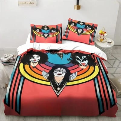 Bedding Classic Band Dekbedovertrek Kussensloop Home Slaapkamer Decor 135x200cm Microfiber Beddengoed 2/3 Stuk Set, Cadeau. 140x200cm