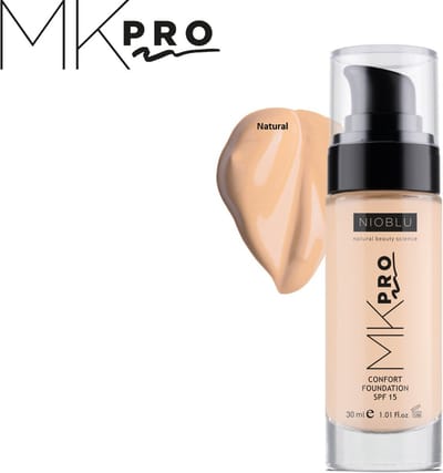 NIOBLU - MKPro - Confort - Foundation - SPF 15 - Natural