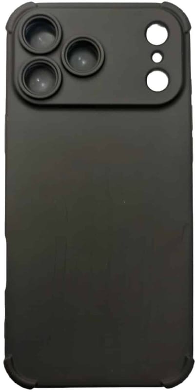 Cityhoesje - Backcover Anti Shock - siliconen - iPhone 17 Pro Max - Zwart