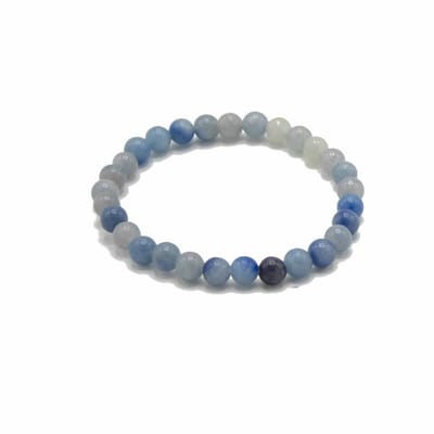 Edelsteen Manifestatie Armband - Blauwe Kant Agaat - Independence