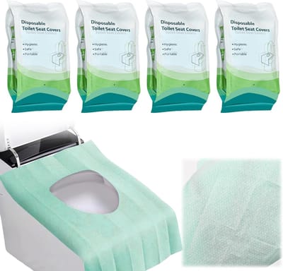 40 Wegwerp Toilethoezen voor Kinderen - Hygiënische Toiletbrilhoezen voor Reizen, Onderweg en Thuis, Papieren Stoelhoes voor Veiligheid en Comfort