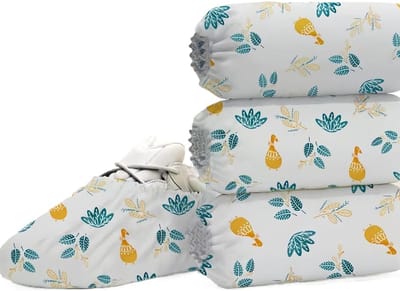 Famanu – 40 stuks - overschoenen van zeer sterk TNT, eenmalig gebruik, cartoon-print, pantoffels, 14,5 x 40 cm