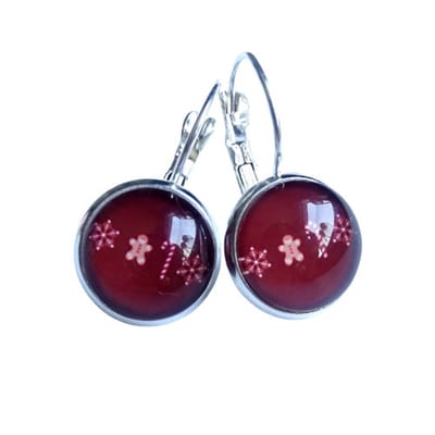 2 Love it Peperkoek - Oorbellen - Lengte 2,5 cm - Doorsnee 12 mm