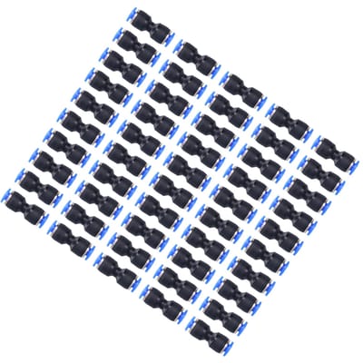 50 stuks Rechte Pneumatische Connector Push to Connect Koppelingen voor PU?4 Luchtslang Industriële Benodigdheden