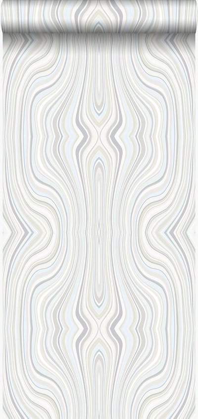 Origin Wallcoverings behang grafische lijnen beige - 53 cm x 10.05 m - 347224