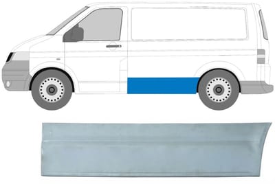 Reparatiepaneel zijpaneel voor Volkswagen Transporter T5 2003-2015 / Links