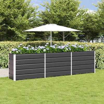 vidaXL - Plantenbak - Antraciet - 290 - x - 50 - x - 75 - cm - Gegevens - staal