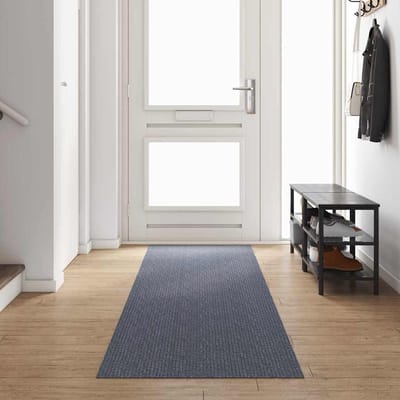 vidaXL - Tapijt - Loper - Lichtgrijs - 80 - x - 400 - cm - Stof