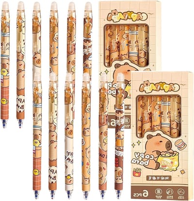 Erasable Animal Balpen met 0.5mm Fijne Punt, Gelpennen voor Studenten en Kantoorbenodigdheden, Blauwe Inkt en Creatieve Schrijfervaring